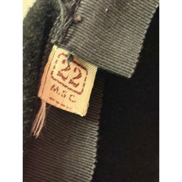 VTG 1950’s Henry Pollack, Inc. Black Genuine Velour Imported Fur Women’s Hat - Picture 12 of 12